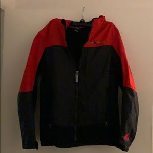 Boys zeroxposur jacket red and gray size large